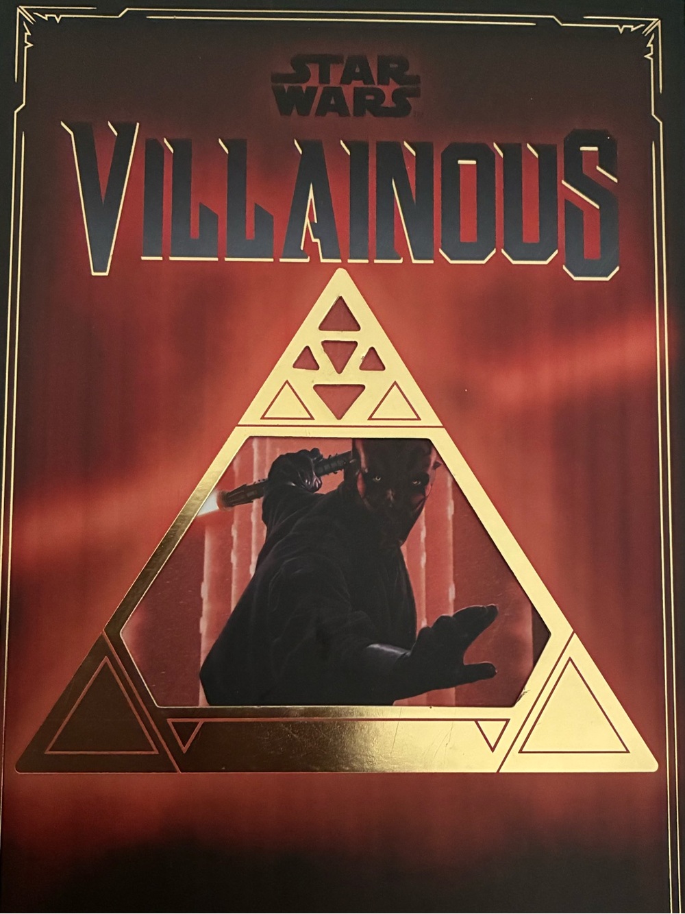 Star Wars Villainous Red and Gold Game Box Art